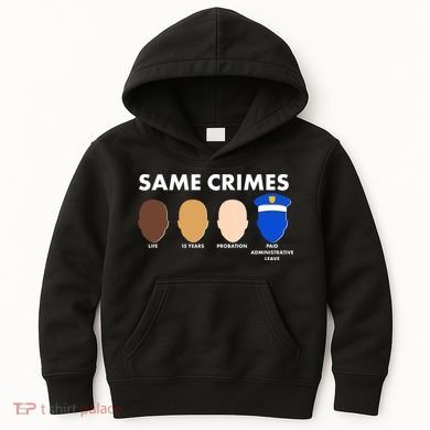 Same Crimes Black Lives Matter Kids Hoodie
