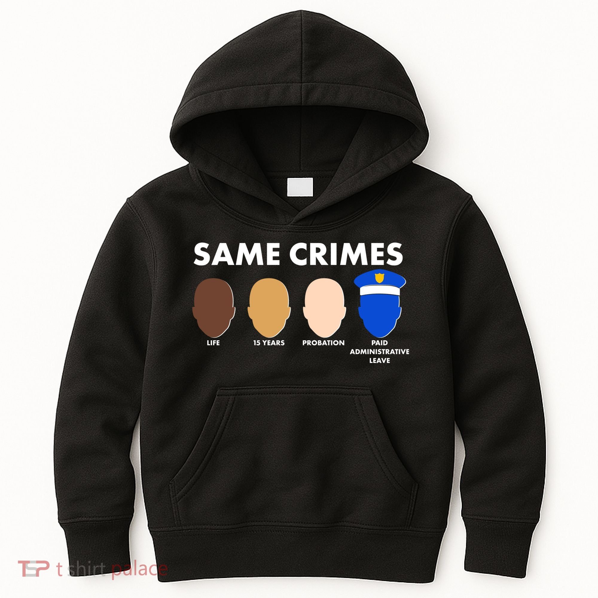 Same Crimes Black Lives Matter Kids Hoodie