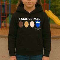 Same Crimes Black Lives Matter Kids Hoodie thumb 3
