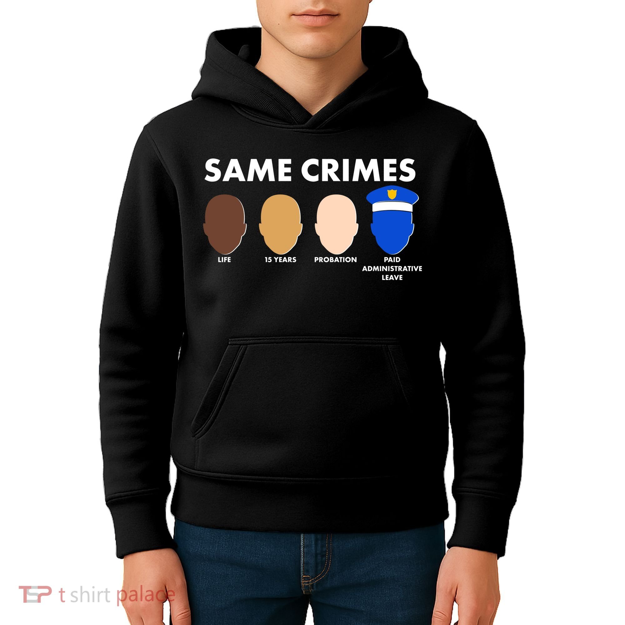 Same Crimes Black Lives Matter Kids Hoodie