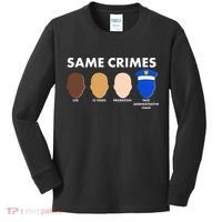 Same Crimes Black Lives Matter Kids Long Sleeve Shirt thumb 0