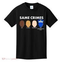 Same Crimes Black Lives Matter Kids T-Shirt thumb 0