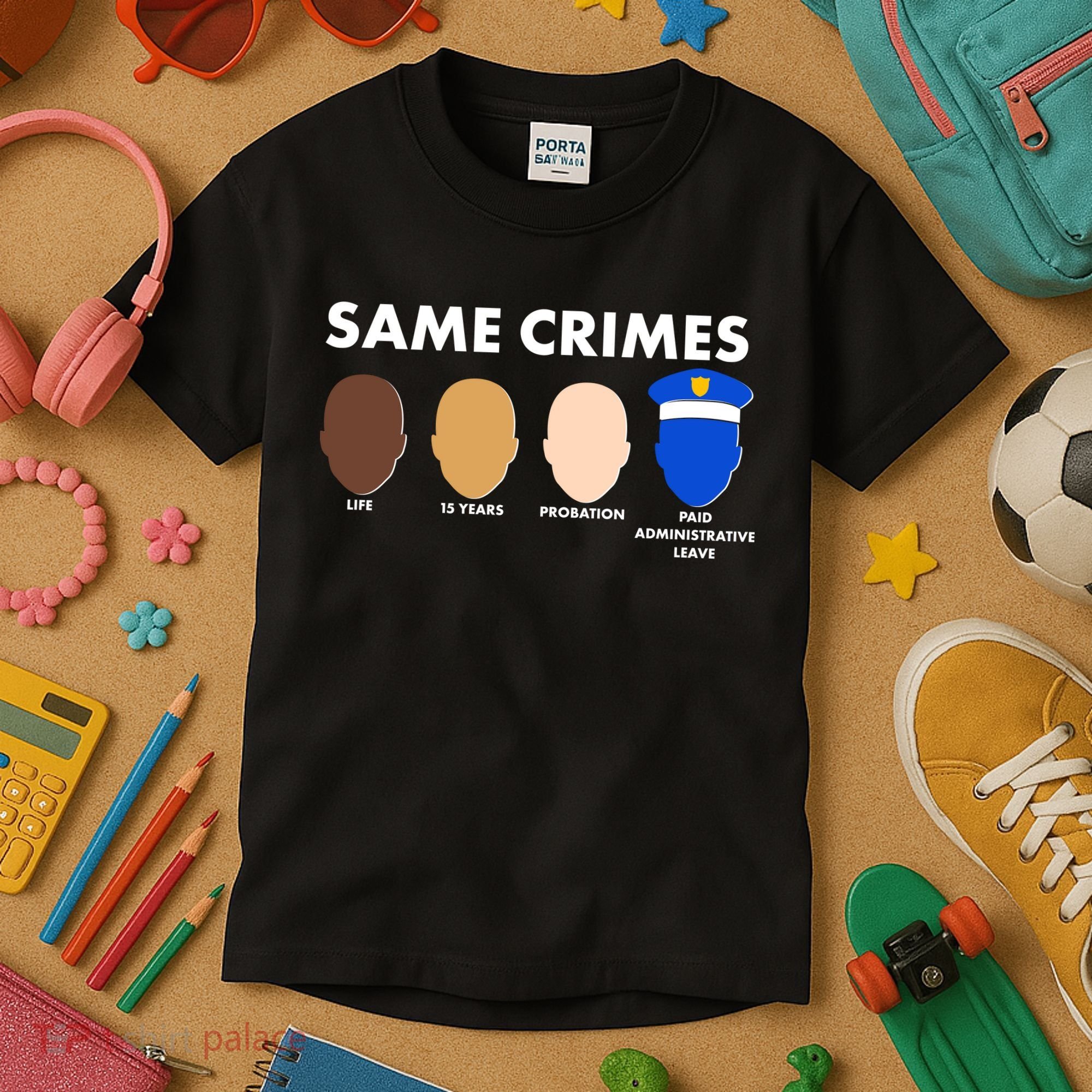 Same Crimes Black Lives Matter Kids T-Shirt