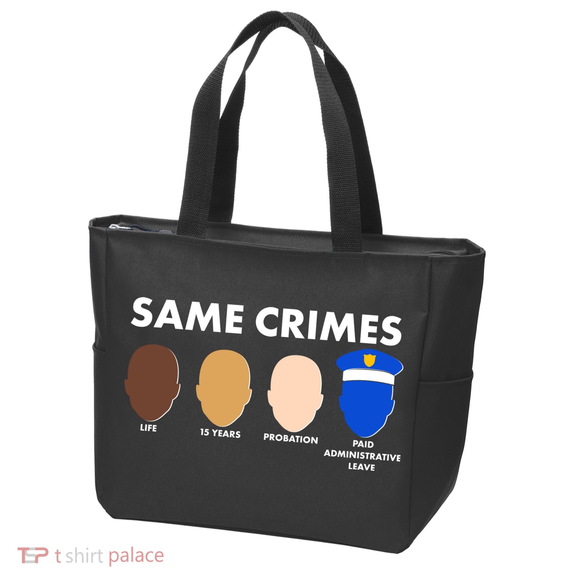 Same Crimes Black Lives Matter Tote Bag