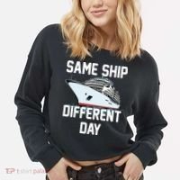 Same Ship Different Day Cropped Pullover Crew thumb 2