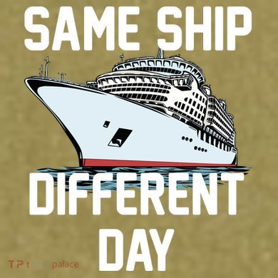 Same Ship Different Day Garment-Dyed Women's Muscle Tee