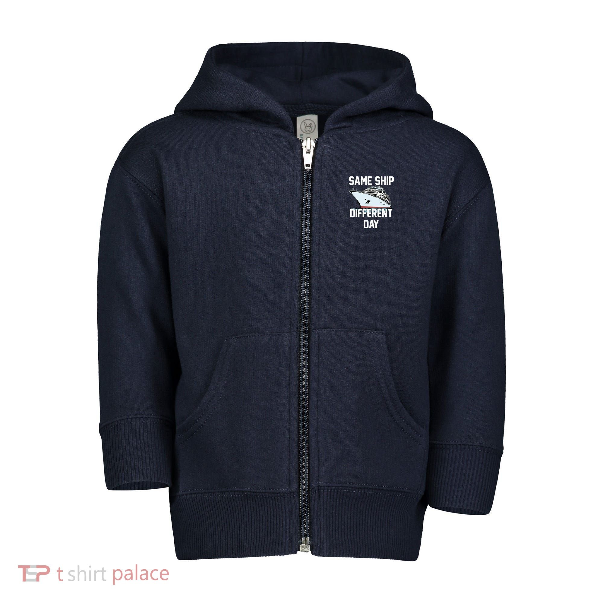 Same Ship Different Day Toddler Zip Fleece Hoodie