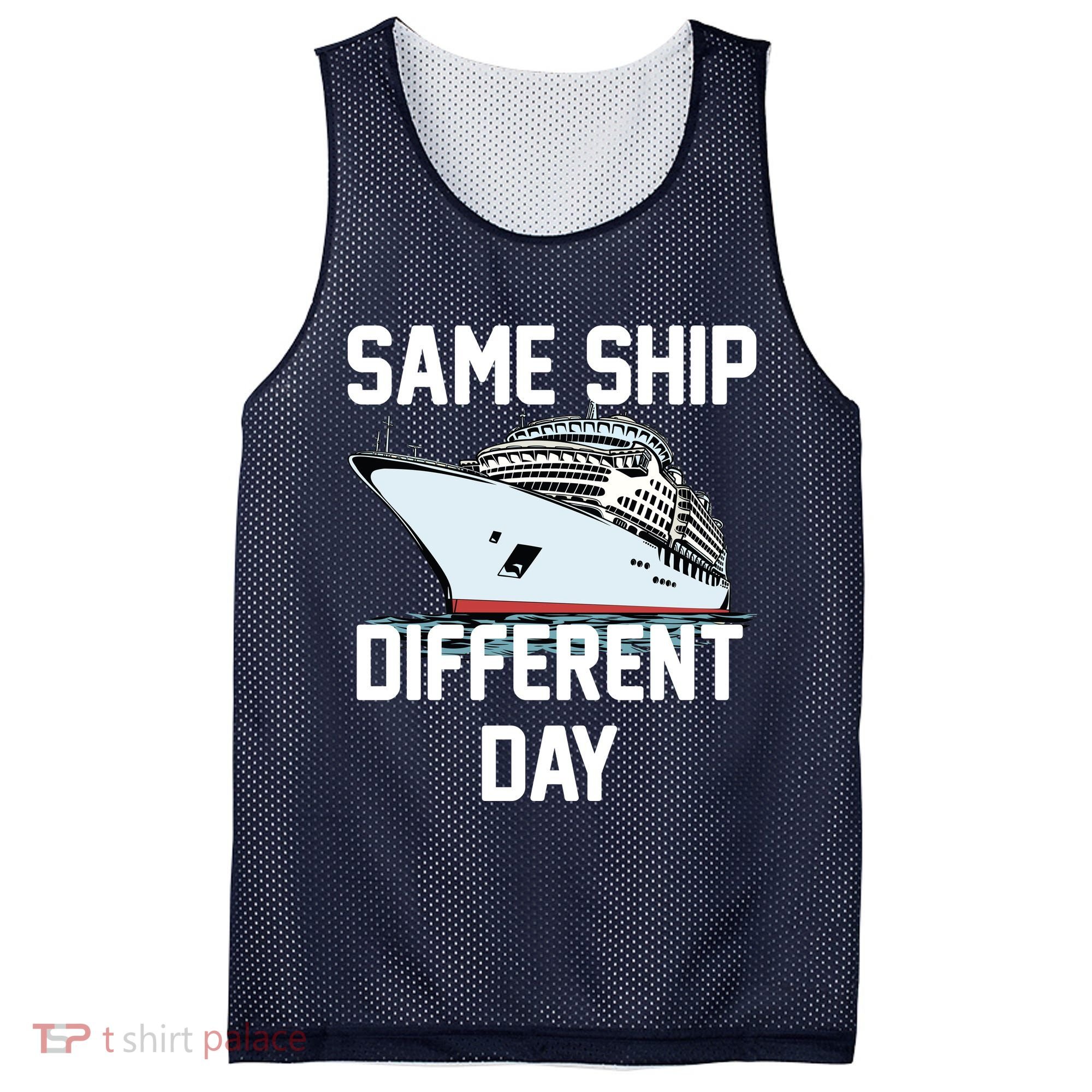 Same Ship Different Day Mesh Reversible Basketball Jersey Tank