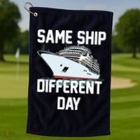 Same Ship Different Day Golf Towel thumb 1