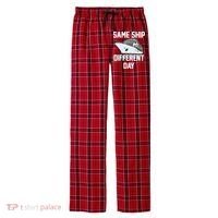 Same Ship Different Day Men's Flannel Plaid Pajama Pants thumb 0