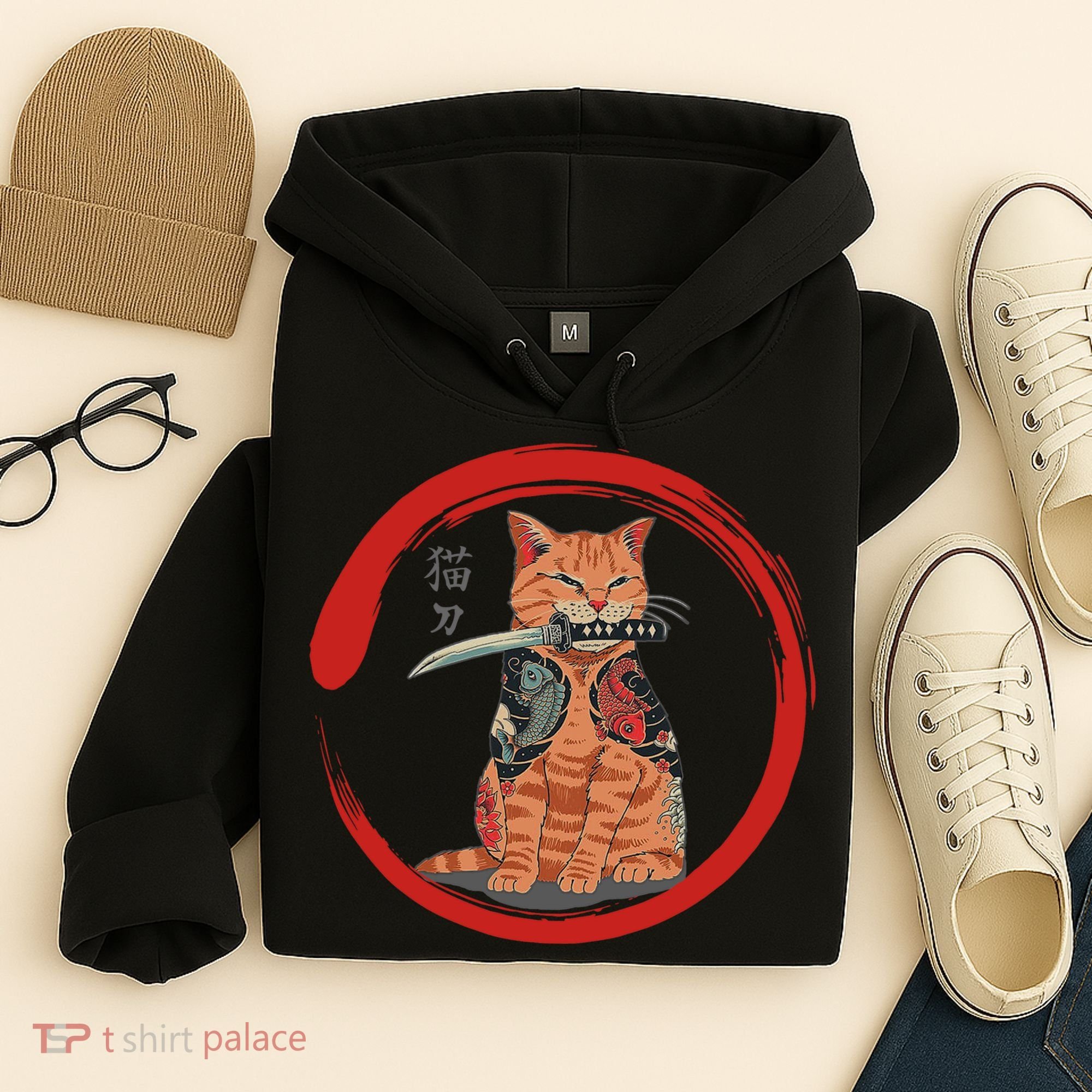 Samurai Cattana Emblem Hoodie