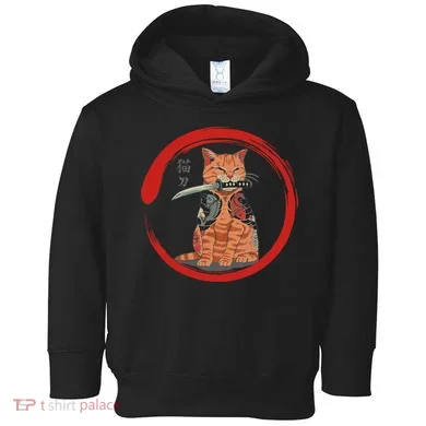 Samurai Cattana Emblem Toddler Hoodie