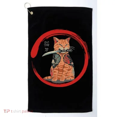 Samurai Cattana Emblem Golf Towel