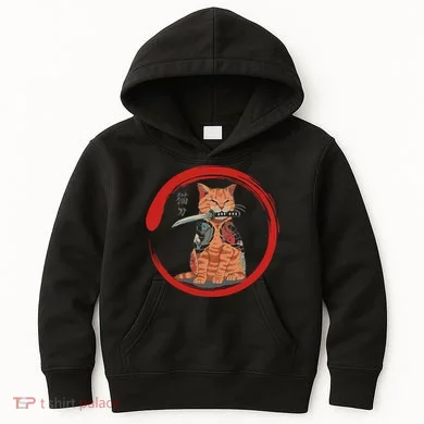 Samurai Cattana Emblem Kids Hoodie