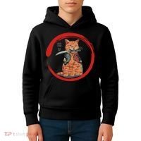 Samurai Cattana Emblem Kids Hoodie thumb 4