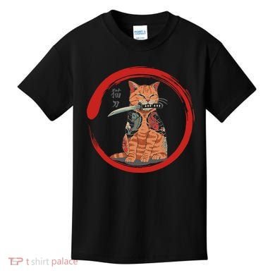 Samurai Cattana Emblem Kids T-Shirt