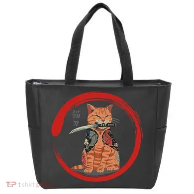 Samurai Cattana Emblem Tote Bag
