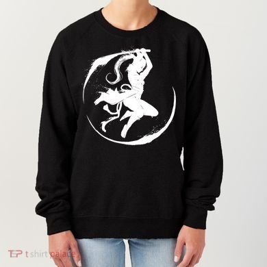 Samurai Lady Katana Slashing Circle Women's Sweatshirt