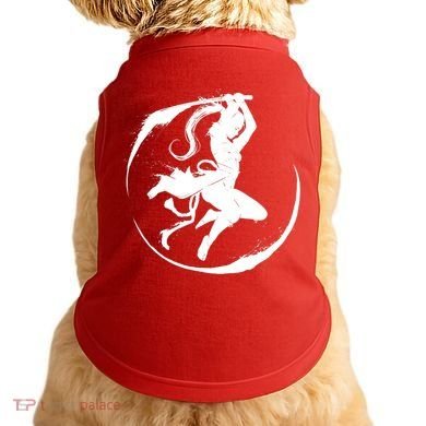 Samurai Lady Katana Slashing Circle Doggie Tank