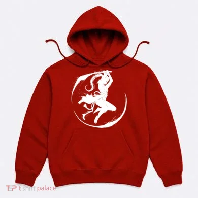 Samurai Lady Katana Slashing Circle Hoodie