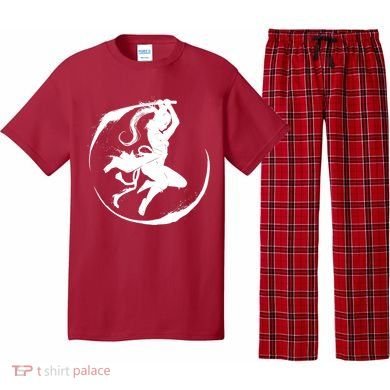 Samurai Lady Katana Slashing Circle Pajama Set