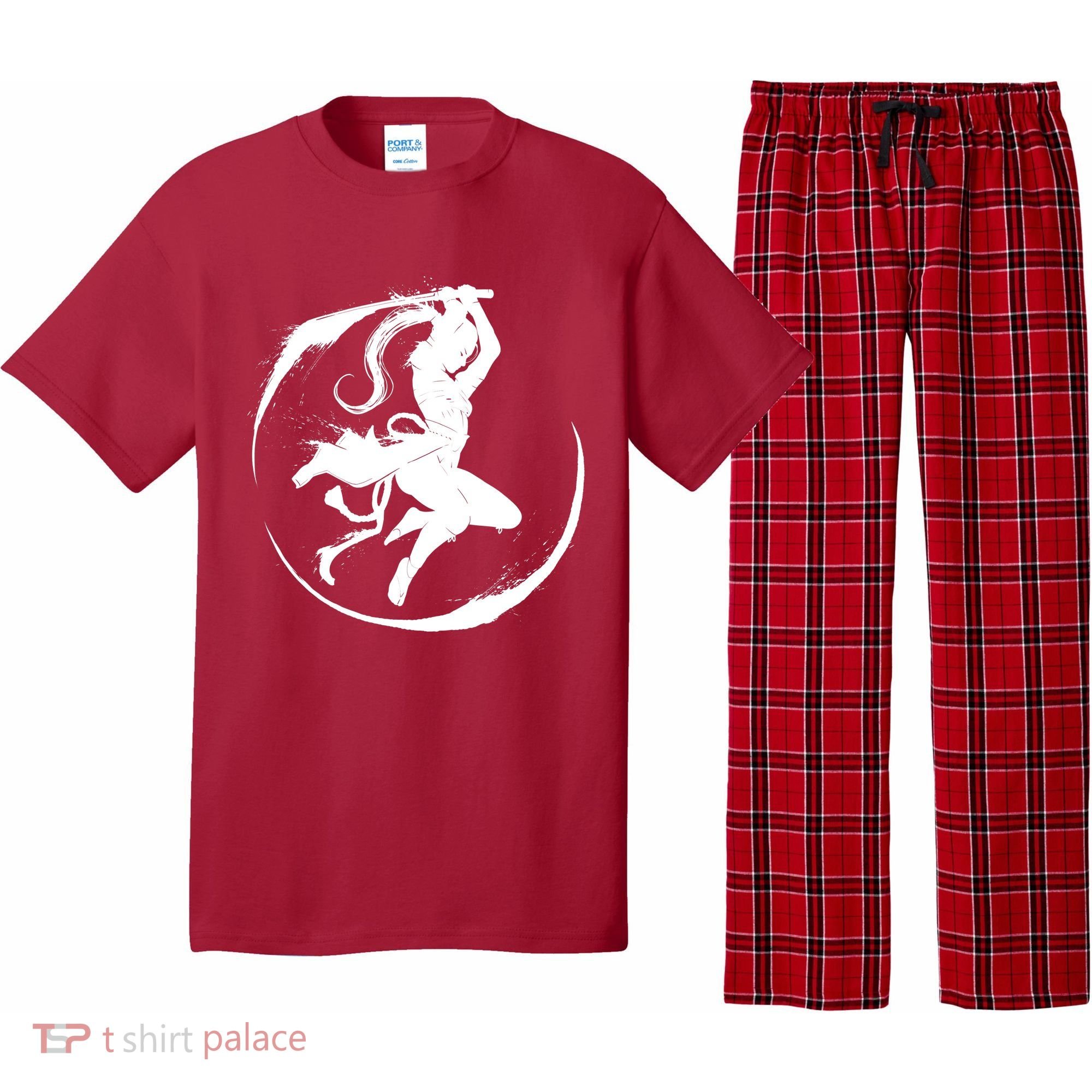 Samurai Lady Katana Slashing Circle Pajama Set