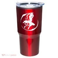 Samurai Lady Katana Slashing Circle Tumbler thumb 0