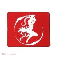 Samurai Lady Katana Slashing Circle Mousepad thumb 0