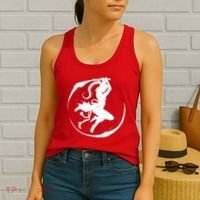 Samurai Lady Katana Slashing Circle Women's Tank Top thumb 2
