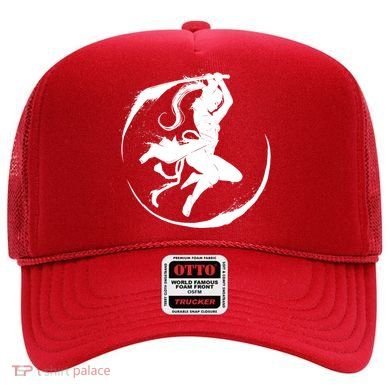 Samurai Lady Katana Slashing Circle Hat