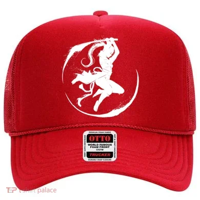 Samurai Lady Katana Slashing Circle Hat