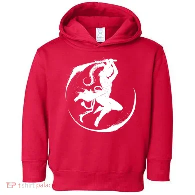 Samurai Lady Katana Slashing Circle Toddler Hoodie