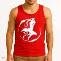 Samurai Lady Katana Slashing Circle Tank Top thumb 3