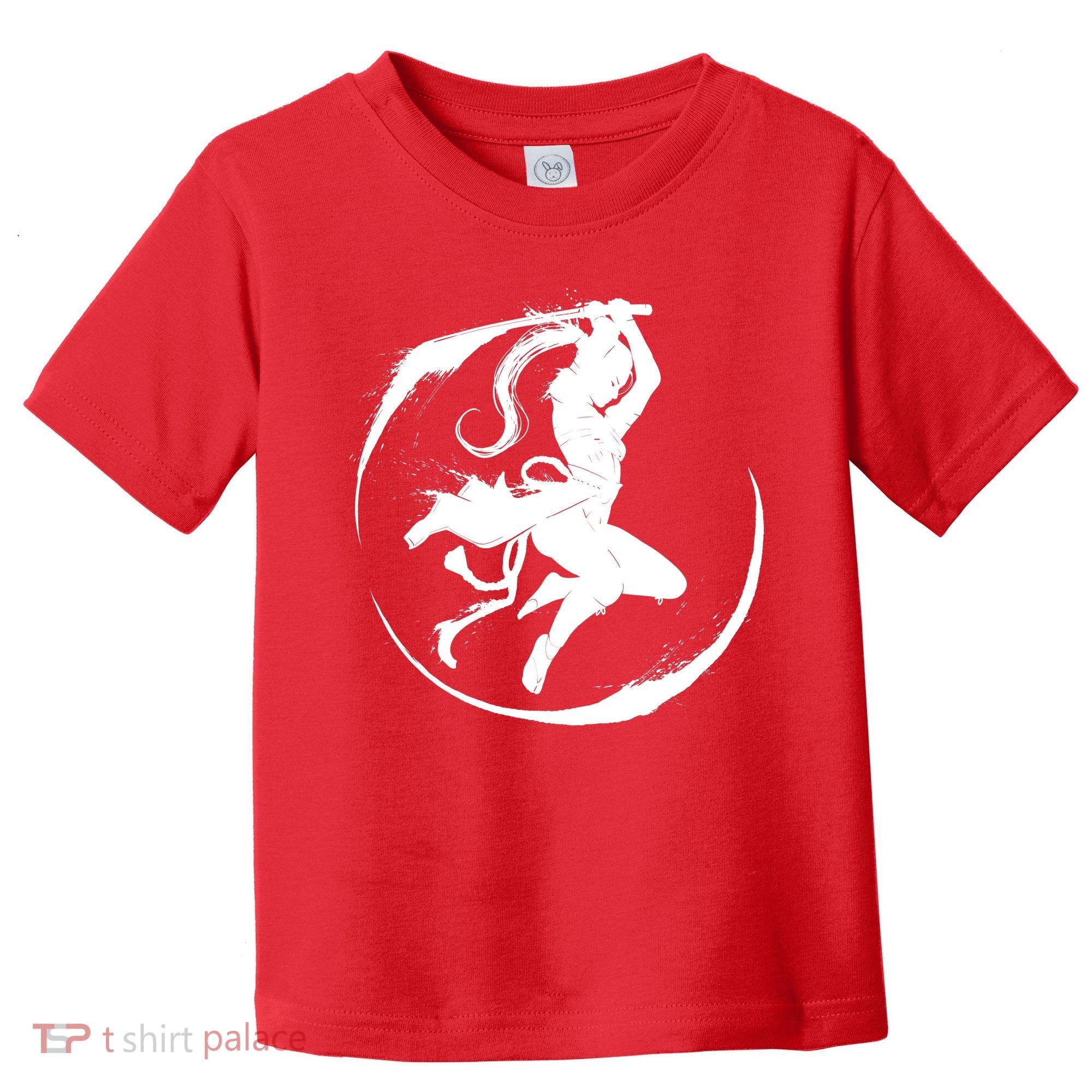 Samurai Lady Katana Slashing Circle Toddler T-Shirt