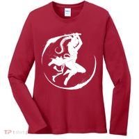 Samurai Lady Katana Slashing Circle Women's Long Sleeve Shirt thumb 0