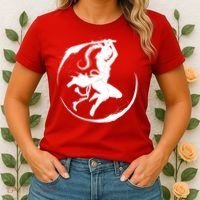 Samurai Lady Katana Slashing Circle Women's T-Shirt thumb 2