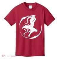 Samurai Lady Katana Slashing Circle Kids T-Shirt thumb 0