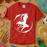 Samurai Lady Katana Slashing Circle Kids T-Shirt thumb 3