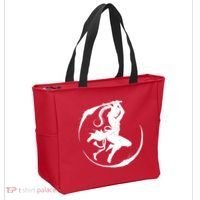 Samurai Lady Katana Slashing Circle Tote Bag thumb 2