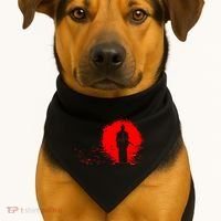Samurai Red Sun Warrior Hollow USA-Made Doggie Bandana thumb 1