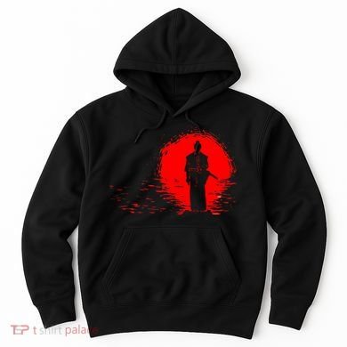 Samurai Red Sun Warrior Hollow Hoodie