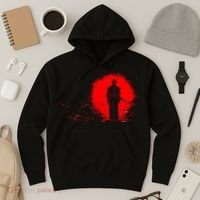 Samurai Red Sun Warrior Hollow Hoodie thumb 3