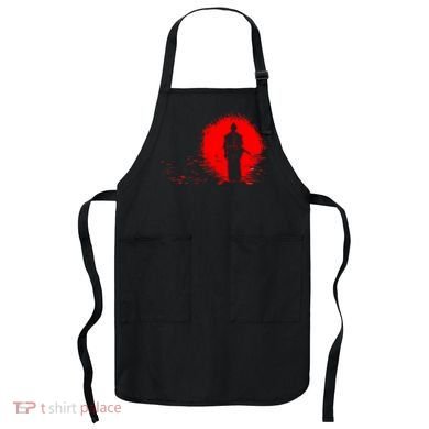 Samurai Red Sun Warrior Hollow Apron