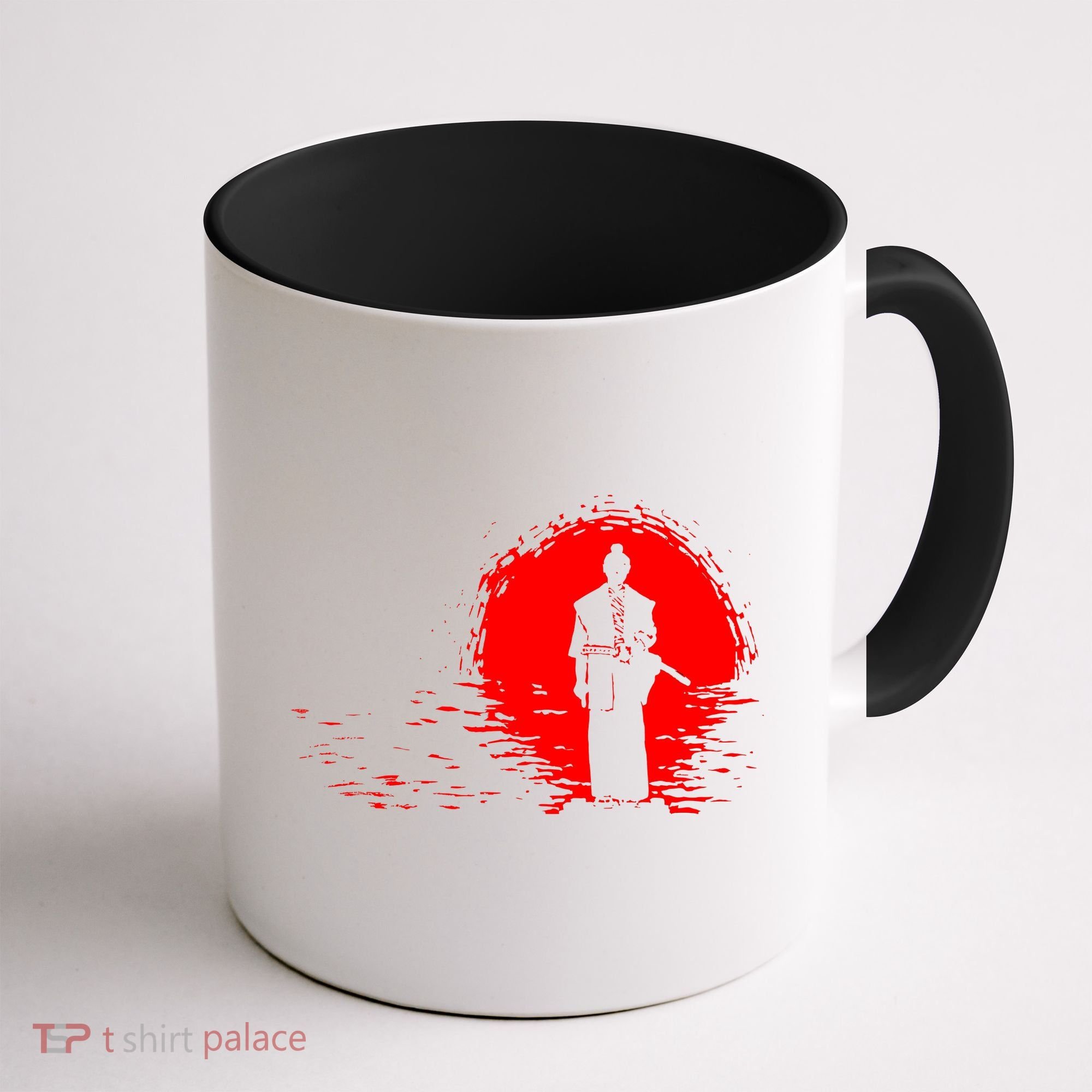 Samurai Red Sun Warrior Hollow Coffee Mug