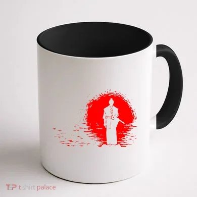 Samurai Red Sun Warrior Hollow Coffee Mug back
