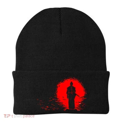 Samurai Red Sun Warrior Hollow Beanie