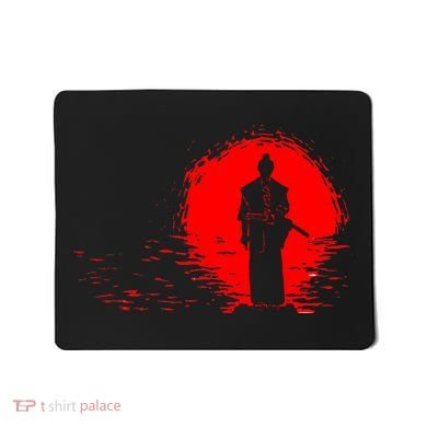 Samurai Red Sun Warrior Hollow Mousepad