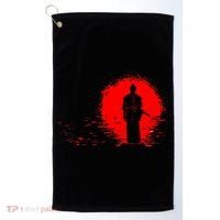 Samurai Red Sun Warrior Hollow Golf Towel thumb 0