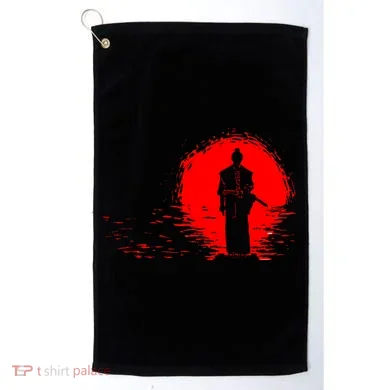 Samurai Red Sun Warrior Hollow Golf Towel