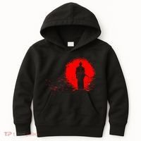 Samurai Red Sun Warrior Hollow Kids Hoodie thumb 0